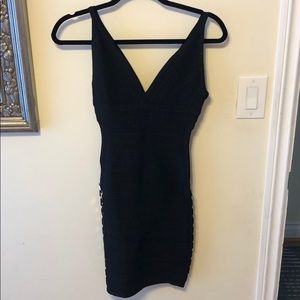 Herve Leger Black Bandage Dress size XS